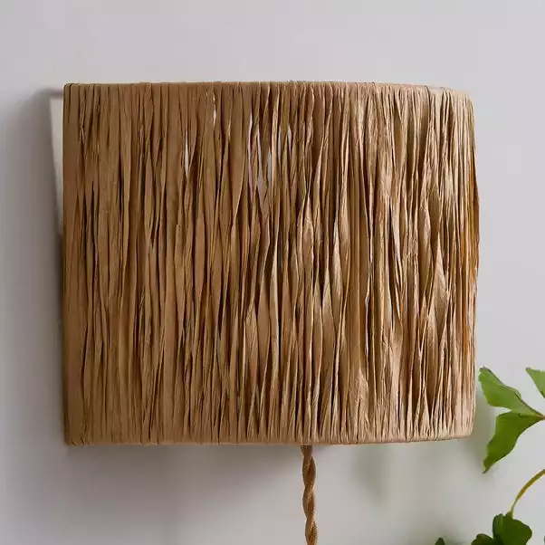 Dunelm Ruolan Raffia Wall Light 4 Dunelm Ruolan Raffia Wall Light - Image 2