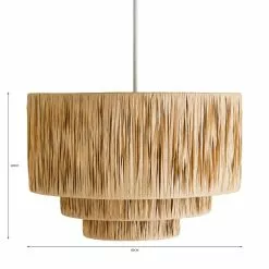 Dunelm Ruolan Raffia 3 Tier Pendant Shade Shade 13 Dunelm Ruolan Raffia 3 Tier Pendant Shade Shade -all lighting Sales Store 30730588 alt07