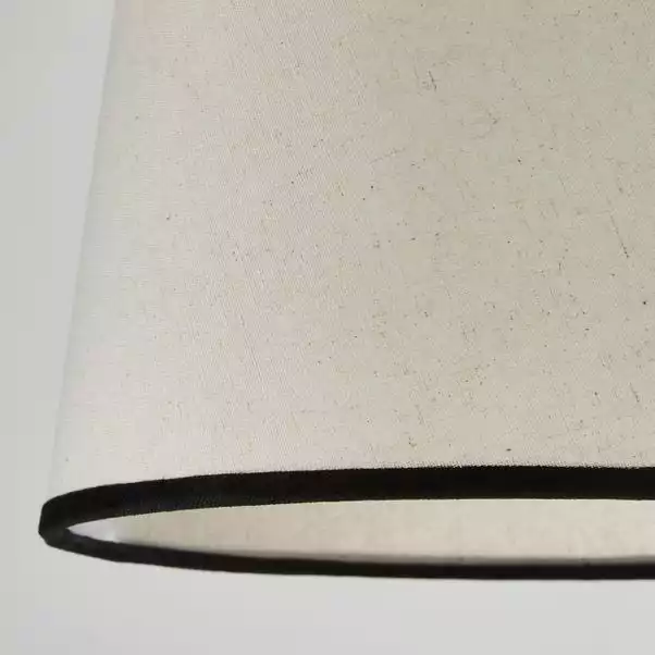 Dunelm Liza Linen Trim Tapered Lamp Shade 5 Dunelm Liza Linen Trim Tapered Lamp Shade - Image 3