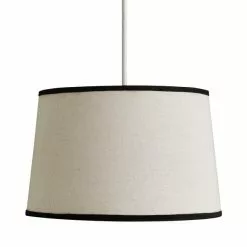 Dunelm Liza Linen Trim Tapered Lamp Shade 10 Dunelm Liza Linen Trim Tapered Lamp Shade -all lighting Sales Store 30730590 alt05