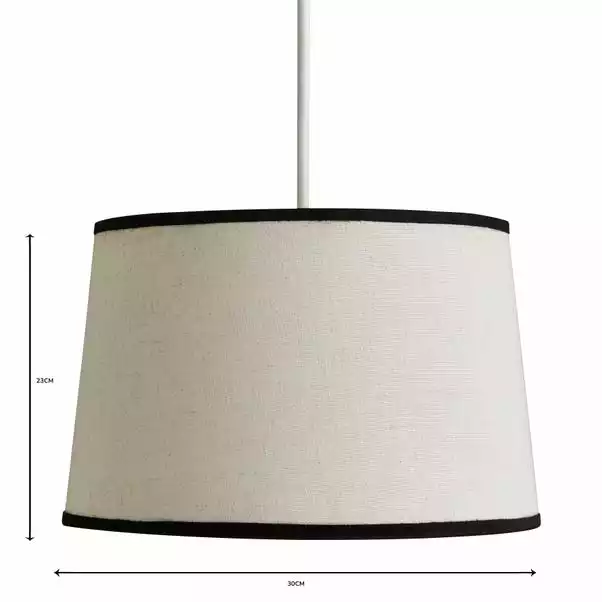 Dunelm Liza Linen Trim Tapered Lamp Shade 7 Dunelm Liza Linen Trim Tapered Lamp Shade - Image 5