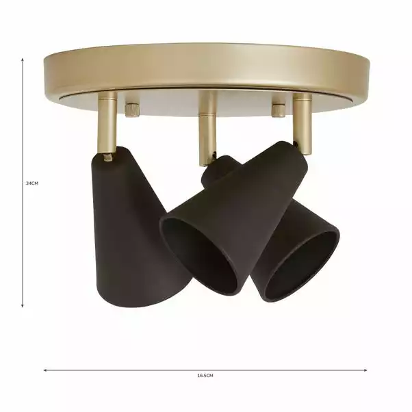 Dunelm Grove 3 Light Spotlight Fitting 7 Dunelm Grove 3 Light Spotlight Fitting - Image 5