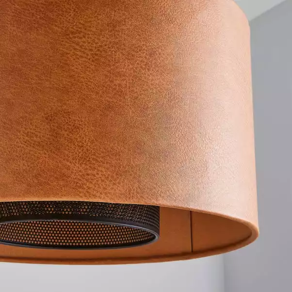 Dunelm Larset 35cm Faux Leather Shade 5 Dunelm Larset 35cm Faux Leather Shade - Image 3