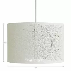 Dunelm Samira Laser Cut Drum Shade 11 Dunelm Samira Laser Cut Drum Shade -all lighting Sales Store 30731154 alt07