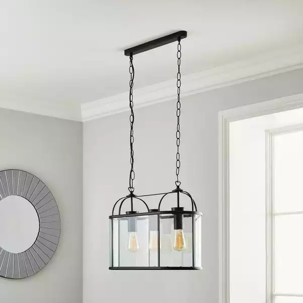 Dunelm Hurricane 3 Light Black Ceiling Fitting 4 Dunelm Hurricane 3 Light Black Ceiling Fitting - Image 2
