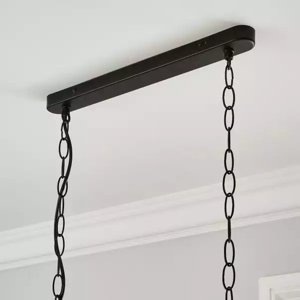 Dunelm Hurricane 3 Light Black Ceiling Fitting 5 Dunelm Hurricane 3 Light Black Ceiling Fitting - Image 3