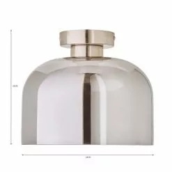 Dunelm Palazzo Chrome 1 Light Flush Ceiling Fitting 11 Dunelm Palazzo Chrome 1 Light Flush Ceiling Fitting -all lighting Sales Store 30731167 alt07