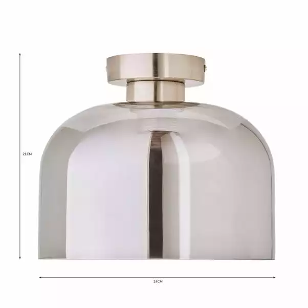 Dunelm Palazzo Chrome 1 Light Flush Ceiling Fitting 7 Dunelm Palazzo Chrome 1 Light Flush Ceiling Fitting - Image 5