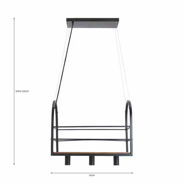 Dunelm Ender 3 Light Diner Fitting 8 Dunelm Ender 3 Light Diner Fitting - Image 6