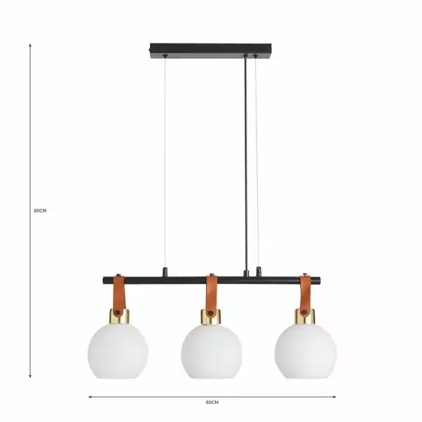 Dunelm Joan 3 Light Diner Fitting 8 Dunelm Joan 3 Light Diner Fitting - Image 6