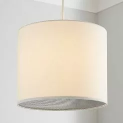 Dunelm Lisbon Drum Shade With Diffuser