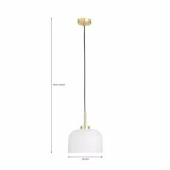 Dunelm Palazzo Gold Effect 1 Light Pendant Fitting 13 Dunelm Palazzo Gold Effect 1 Light Pendant Fitting -all lighting Sales Store 30731204 alt07