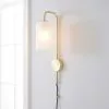Dunelm Palazzo Gold Effect Easy Fit Plug In Wall Light 1 Dunelm Palazzo Gold Effect Easy Fit Plug In Wall Light -all lighting Sales Store 30731207