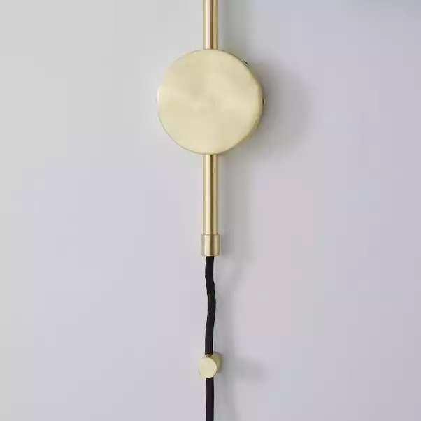 Dunelm Palazzo Gold Effect Easy Fit Plug In Wall Light 6 Dunelm Palazzo Gold Effect Easy Fit Plug In Wall Light - Image 4