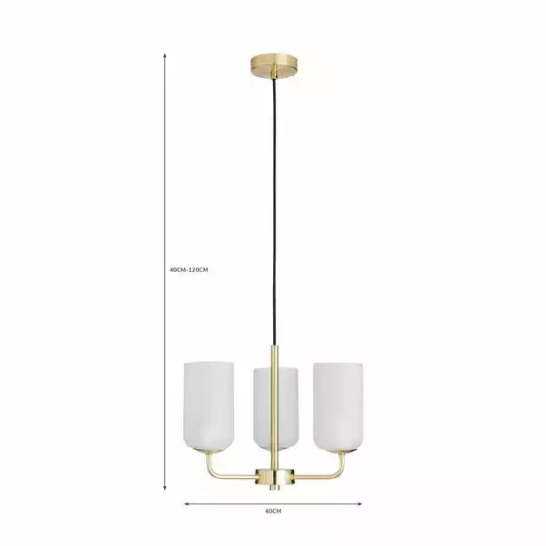 Dunelm Palazzo Chrome 3 Light Ceiling Fitting 7 Dunelm Palazzo Chrome 3 Light Ceiling Fitting - Image 5