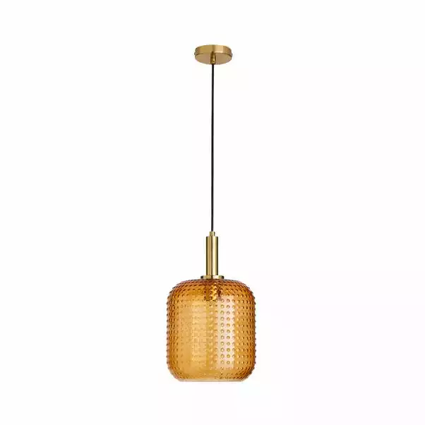 Dunelm Amber Retro 1 Light Pendant Ceiling Fitting 7 Dunelm Amber Retro 1 Light Pendant Ceiling Fitting - Image 5