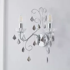 Dunelm Sophy 2 Light Wall Light 8 Dunelm Sophy 2 Light Wall Light -all lighting Sales Store 30731224 alt01