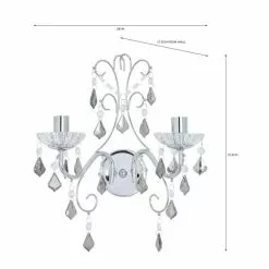 Dunelm Sophy 2 Light Wall Light 11 Dunelm Sophy 2 Light Wall Light -all lighting Sales Store 30731224 alt07