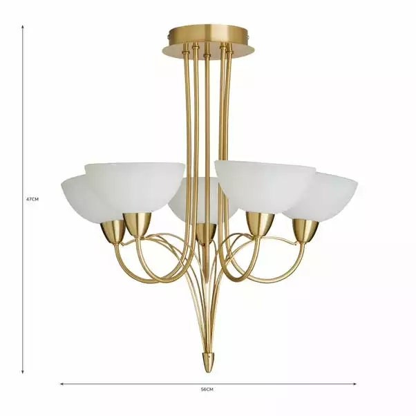 Dunelm Buville 5 Light Ceiling Fitting 8 Dunelm Buville 5 Light Ceiling Fitting - Image 6