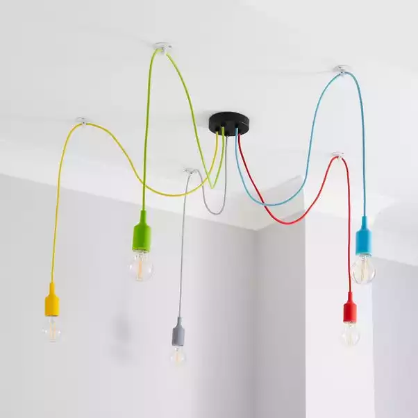Dunelm Rainbow Flex 5 Light Spider Ceiling Fitting 4 Dunelm Rainbow Flex 5 Light Spider Ceiling Fitting - Image 2