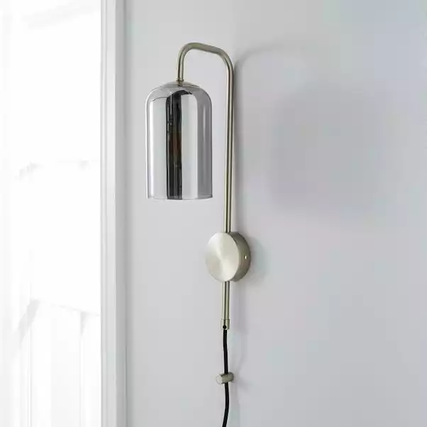 Dunelm Palazzo Chrome Easy Fit Plug In Wall Light 4 Dunelm Palazzo Chrome Easy Fit Plug In Wall Light - Image 2