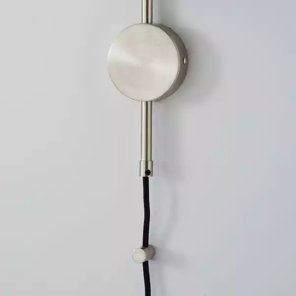 Dunelm Palazzo Chrome Easy Fit Plug In Wall Light 6 Dunelm Palazzo Chrome Easy Fit Plug In Wall Light - Image 4