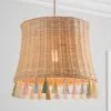 Dunelm Fiesta Rattan Tassel Easy Fit Pendant Shade 2 Dunelm Fiesta Rattan Tassel Easy Fit Pendant Shade -all lighting Sales Store 30734619