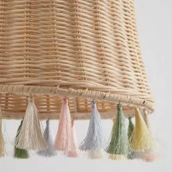 Dunelm Fiesta Rattan Tassel Easy Fit Pendant Shade 9 Dunelm Fiesta Rattan Tassel Easy Fit Pendant Shade -all lighting Sales Store 30734619 alt02