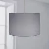 Dunelm Luna Drum Lamp Shade 20cm Dove Grey 2 Dunelm Luna Drum Lamp Shade 20cm Dove Grey -all lighting Sales Store 30734628