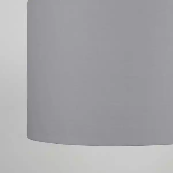 Dunelm Luna Drum Lamp Shade 20cm Dove Grey 5 Dunelm Luna Drum Lamp Shade 20cm Dove Grey - Image 3