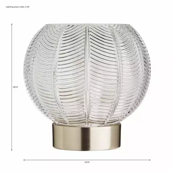 Dunelm Colleen Glass 15cm Table Lamp 8 Dunelm Colleen Glass 15cm Table Lamp - Image 6