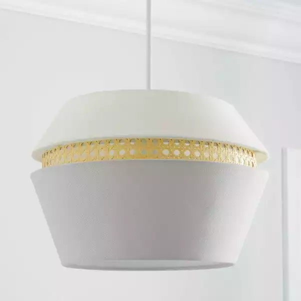 Dunelm Amira Cane Easy Fit Pendant Shade 4 Dunelm Amira Cane Easy Fit Pendant Shade - Image 2