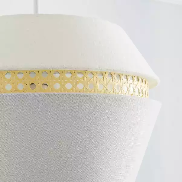 Dunelm Amira Cane Easy Fit Pendant Shade 5 Dunelm Amira Cane Easy Fit Pendant Shade - Image 3