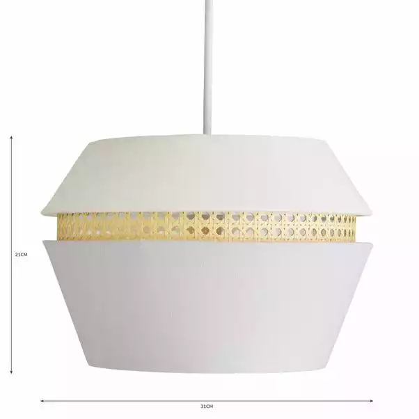 Dunelm Amira Cane Easy Fit Pendant Shade 7 Dunelm Amira Cane Easy Fit Pendant Shade - Image 5