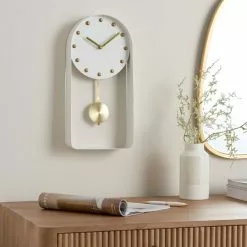 Dunelm Metal Pendulum Clock