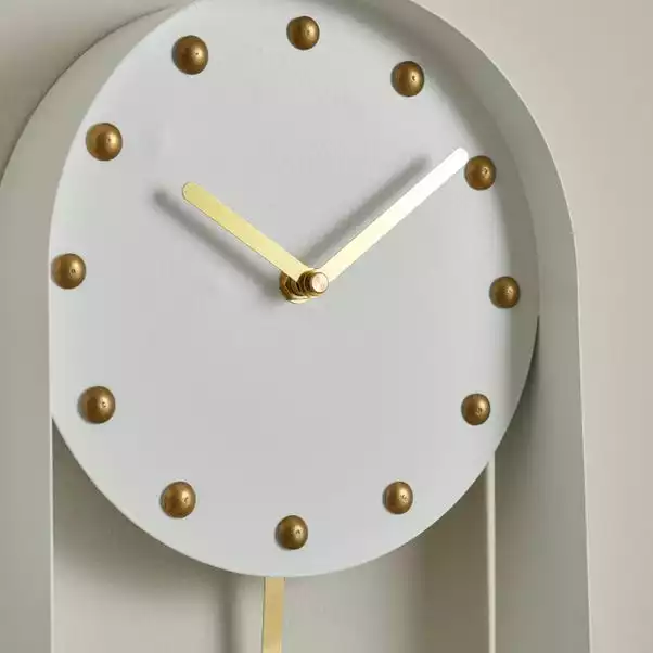 Dunelm Metal Pendulum Clock 4 Dunelm Metal Pendulum Clock - Image 2