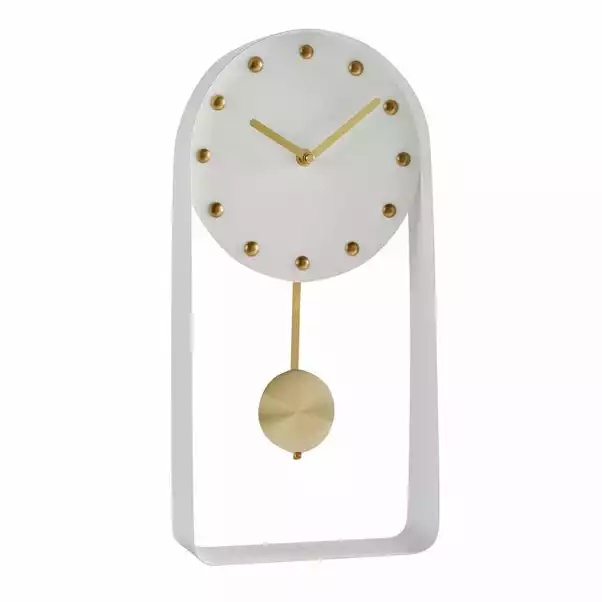 Dunelm Metal Pendulum Clock 6 Dunelm Metal Pendulum Clock - Image 4