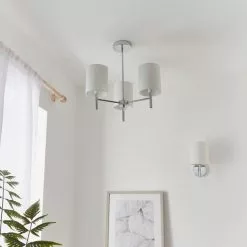 Vogue Lighting Vogue Dewey Chrome 3 Light Flush Ceiling Fitting -all lighting Sales Store 30743005 alt02