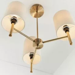 Vogue Lighting Vogue Dewey Antique Brass 3 Light Flush Ceiling Fitting 11 Vogue Lighting Vogue Dewey Antique Brass 3 Light Flush Ceiling Fitting -all lighting Sales Store 30743006 alt03