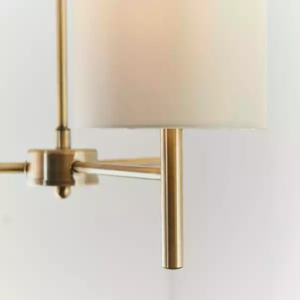 Vogue Lighting Vogue Dewey Antique Brass 3 Light Flush Ceiling Fitting 8 Vogue Lighting Vogue Dewey Antique Brass 3 Light Flush Ceiling Fitting - Image 6