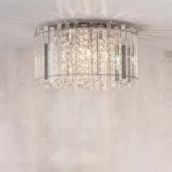 Vogue Lighting Vogue Crystal Blessing 4 Light Flush Ceiling Fitting