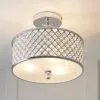Vogue Lighting Vogue Crystal Hudson 3 Light Flush Ceiling Fitting 1 Vogue Lighting Vogue Crystal Hudson 3 Light Flush Ceiling Fitting -all lighting Sales Store 30743040