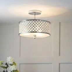 Vogue Lighting Vogue Crystal Hudson 3 Light Flush Ceiling Fitting 10 Vogue Lighting Vogue Crystal Hudson 3 Light Flush Ceiling Fitting -all lighting Sales Store 30743040 alt02