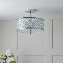Vogue Lighting Vogue Crystal Hudson 3 Light Flush Ceiling Fitting 11 Vogue Lighting Vogue Crystal Hudson 3 Light Flush Ceiling Fitting -all lighting Sales Store 30743040 alt03