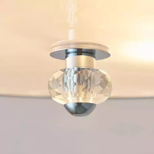 Vogue Lighting Vogue Crystal Hudson 3 Light Flush Ceiling Fitting 8 Vogue Lighting Vogue Crystal Hudson 3 Light Flush Ceiling Fitting - Image 6