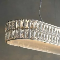 Vogue Lighting Vogue Crystal Armoury Integrated LED Diner Ceiling Fitting 75cm 10 Vogue Lighting Vogue Crystal Armoury Integrated LED Diner Ceiling Fitting 75cm -all lighting Sales Store 30743084 alt02