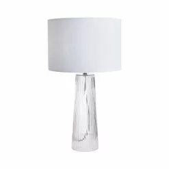 Dunelm Aero Ribbed Glass Table Lamp 11 Dunelm Aero Ribbed Glass Table Lamp -all lighting Sales Store 30752886 alt05