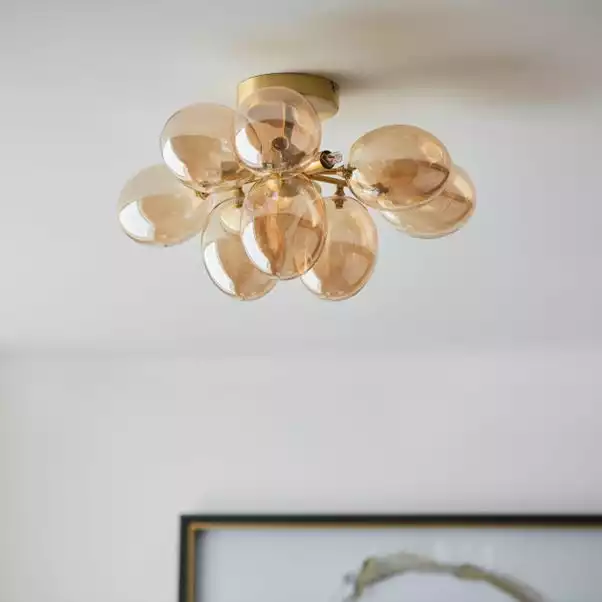 Vogue Lighting Vogue Dianthe 3 Light Ceiling Fitting 4 Vogue Lighting Vogue Dianthe 3 Light Ceiling Fitting - Image 2