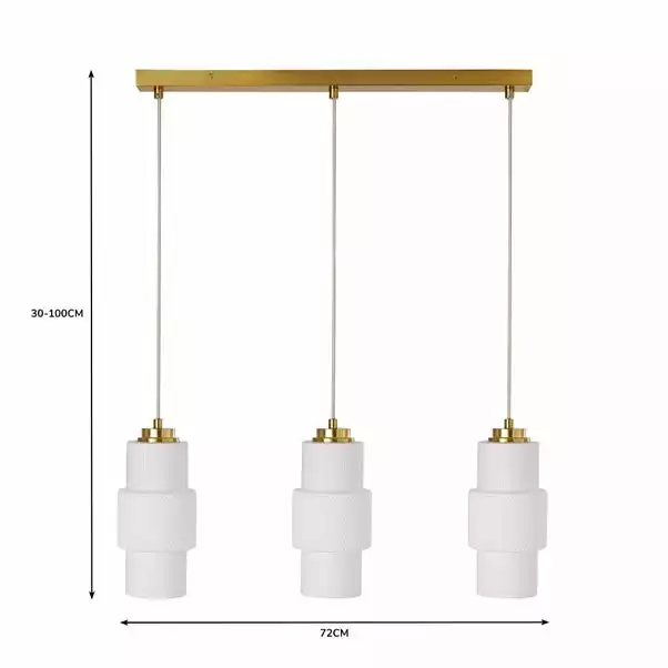 Dunelm Elena 3 Light Diner Ceiling Fitting 8 Dunelm Elena 3 Light Diner Ceiling Fitting - Image 6