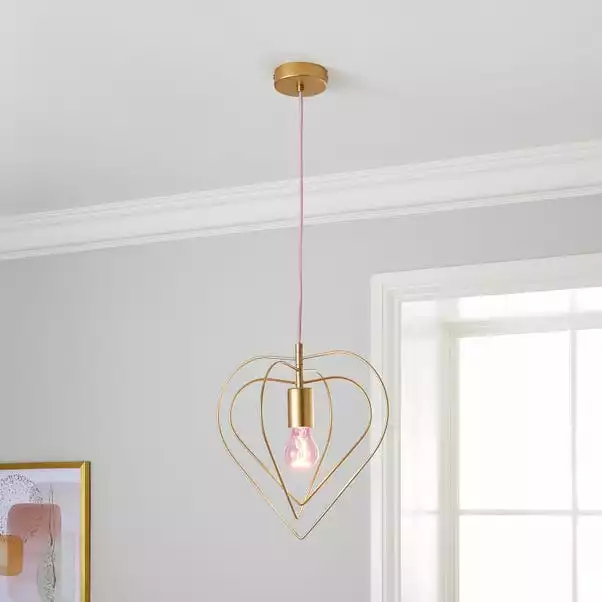Dunelm Heart 1 Light Pendant Ceiling Fitting 3 Dunelm Heart 1 Light Pendant Ceiling Fitting